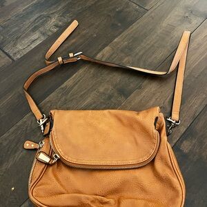 Tan Leather Crossbody Bag